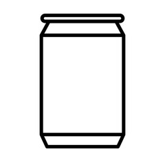 Simple aluminum can icon. Can juice. Vector.
