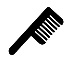 Comb silhouette icon. Hair set. Vector.