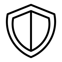 shield line icon