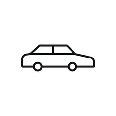 Fototapeta premium Editable Icon of Sedan Car, Vector illustration isolated on white background. using for Presentation, website or mobile app