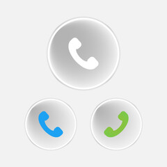 Phone and call set icon
