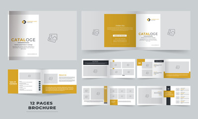 Modern and Minimal landscape product catalog  template brochure design, magazine design, portfolio design