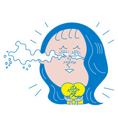 推しを愛でる女性