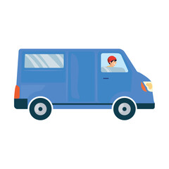blue van design