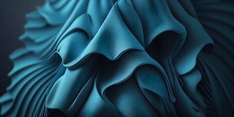 abstract background with folded textile ruffle,generative AI