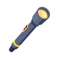 gray flashlight design