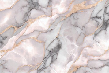 White marble with with gold and rose quartz surface abstract background. Decorative acrylic paint pouring rock marble texture. Horizontal natural gold and pink abstract pattern. - obrazy, fototapety, plakaty