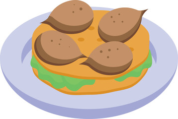 Jordan nuts icon isometric vector. National country. City vacation