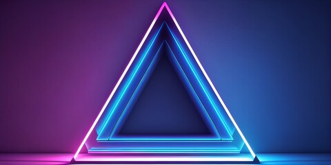Futuristic Sci-Fi Abstract Blue And Purple Neon Light,generative AI