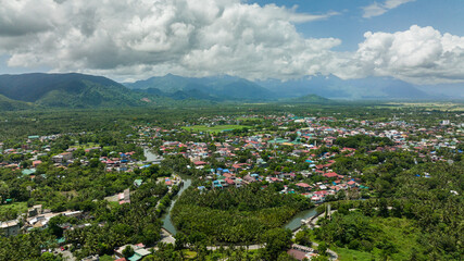 The town of Baler in the Philippines, located in the mountainous province of Aurora is known as the capital of surfing. Baler, Aurora, Philippines.