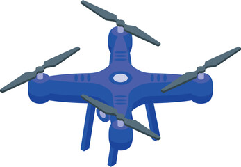 Rc drone icon isometric vector. Remote control. Radio toy