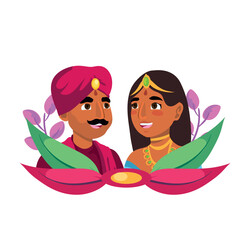 hindu couple design