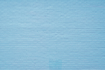 Clean pastel blue brick wall background