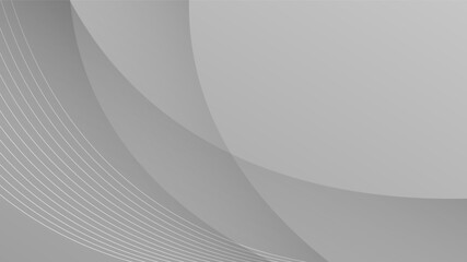 Modern Abstract Background Fluid Liquid Wave Lines and Gray Gradient Color