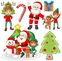 Merry Christmas Object Decoration Item Collection