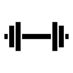 Illustration of Dumbbell design Solid Icon