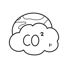 love earth outline cartoon