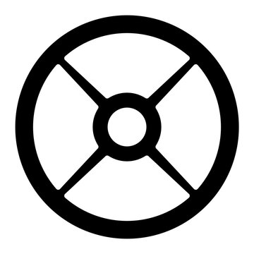 Illustration of Weight Plate design Solid Icon