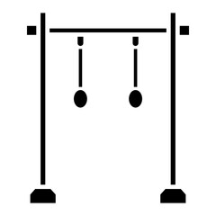 Illustration of Pull Up Bar design Icon