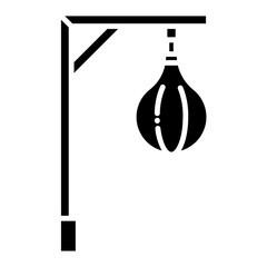 Illustration of Punching Ball deisgn Solid Icon