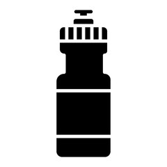 Illustration of Bottle design Solid Icon