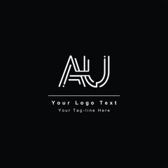 AU or UA letter logo. Unique attractive creative modern initial AU UA A U initial based letter icon logo