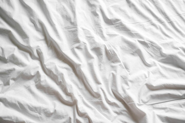 Obraz premium Close up of bedding sheets with copy-space