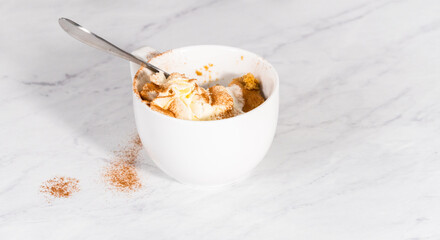 Homemade whipped cream