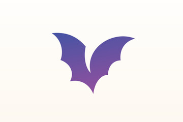 Abstract Bat Logo