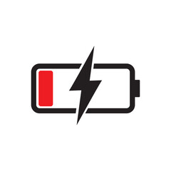 battery charger icon vector logo symbol