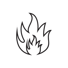 flames icon vector illustration symbol
