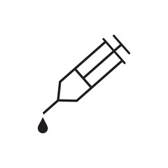 Syringe icon vector illustration symbol