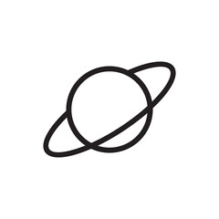 Space planet icon vector illustration symbol