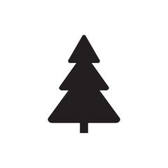 Obraz premium Christmas tree icon vector illustration symbol