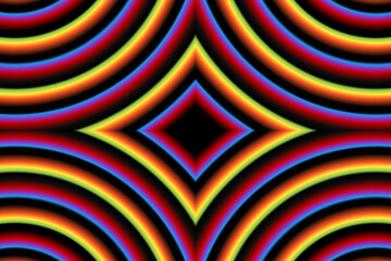 Beautiful simple colourful rainbow gradient line art design background template elements