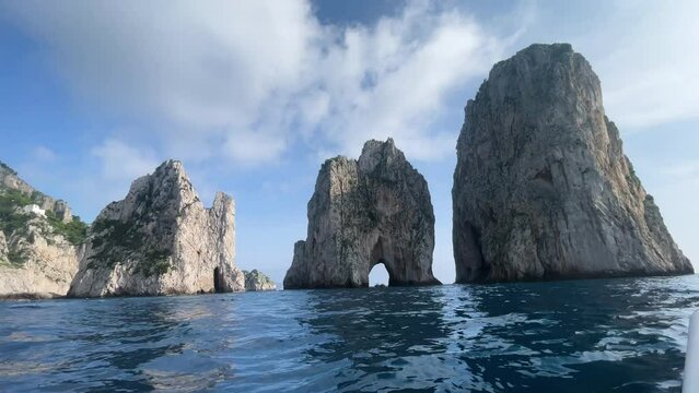 Faraglioni at the island of Capri, Italy