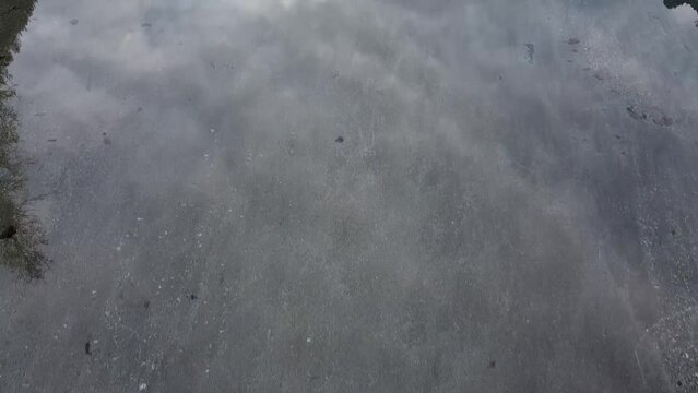 Drone on the stream in Val di Mello, Italy