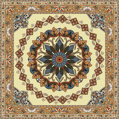 Carpet pattern. Rectangular prayer mats, prayer mats, tea mats, meditation mats.