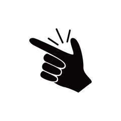 easy hand gesture icon design. clicking finger sign and symbol.