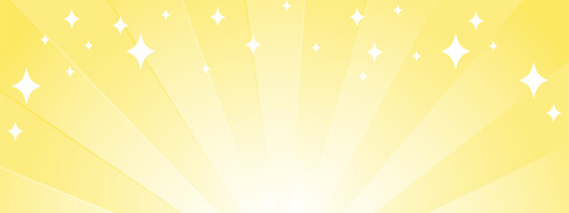 Obraz premium 集中線 シンプル 使いやすい 横 横長 ワイド 黄色 金色