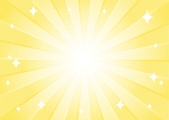 Obraz premium 集中線 シンプル 使いやすい 横 横長 黄色 金色