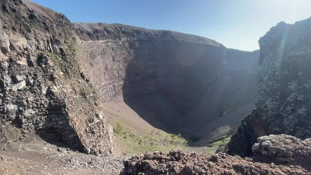 At the top of Mt. Vesuvius in Italy