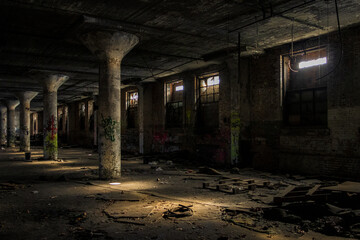 Abandoned historic warehouse in Cleveland, Ohio