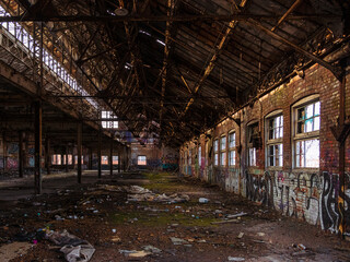 Abandoned historic warehouse in Cleveland, Ohio