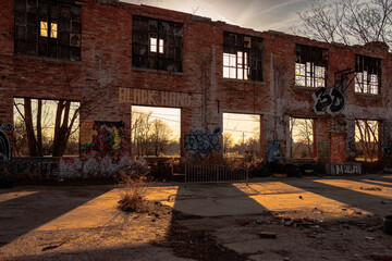 Abandoned historic warehouse in Cleveland, Ohio