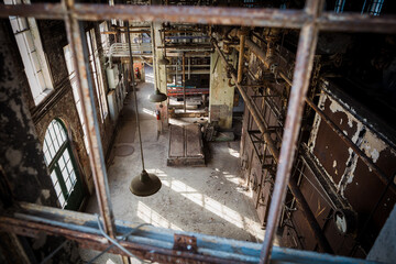 Overhead view of Factory Interior