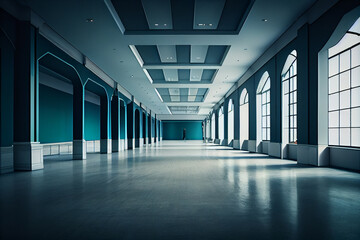 Empty hall exhibition center.generative ai