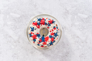 July 4th bundt cake