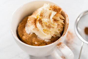 Pumpkin mug cake