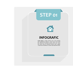 Infografic step by step for design